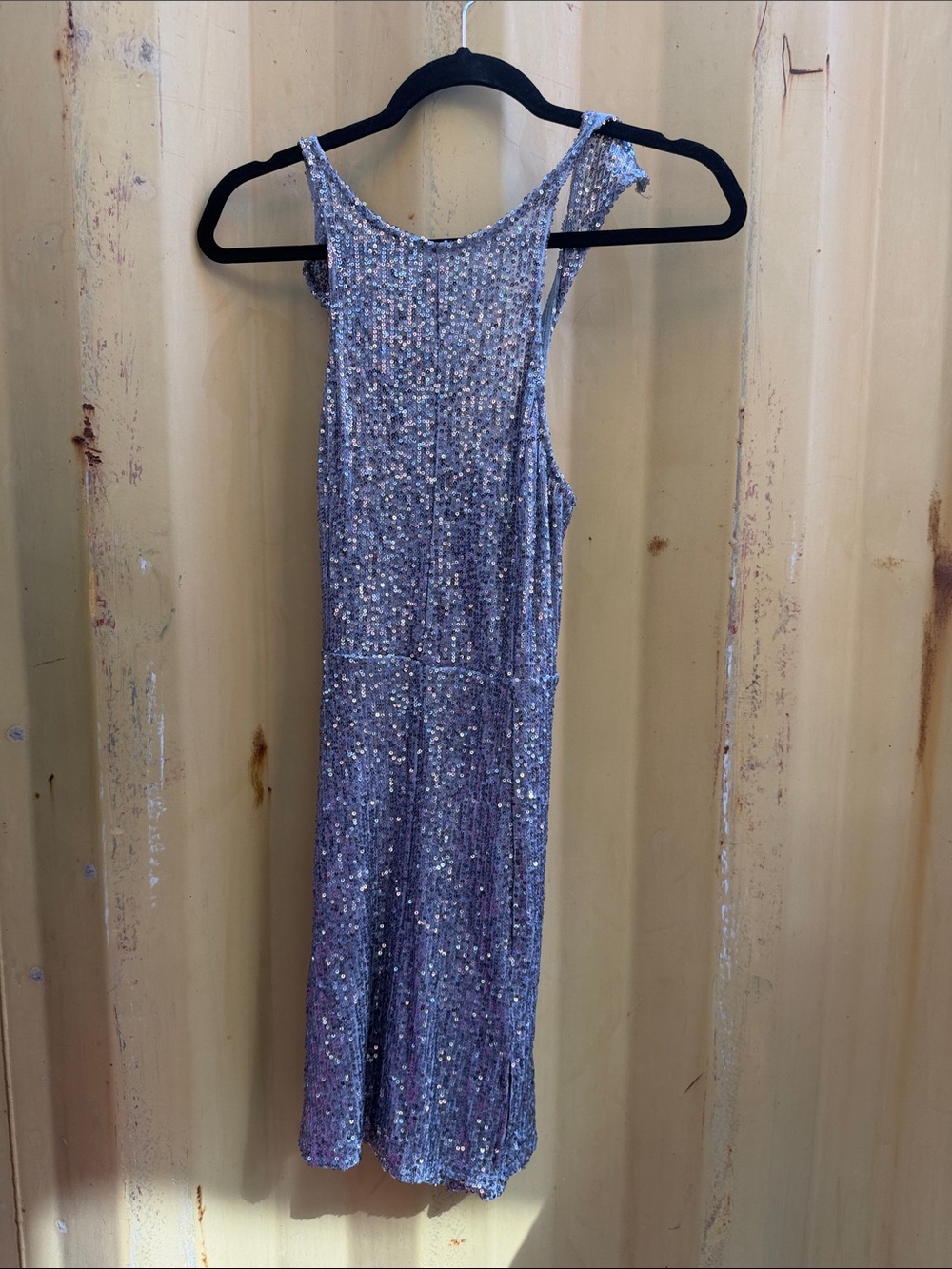 Sequin Sleeveless Midi Dress in Lilac